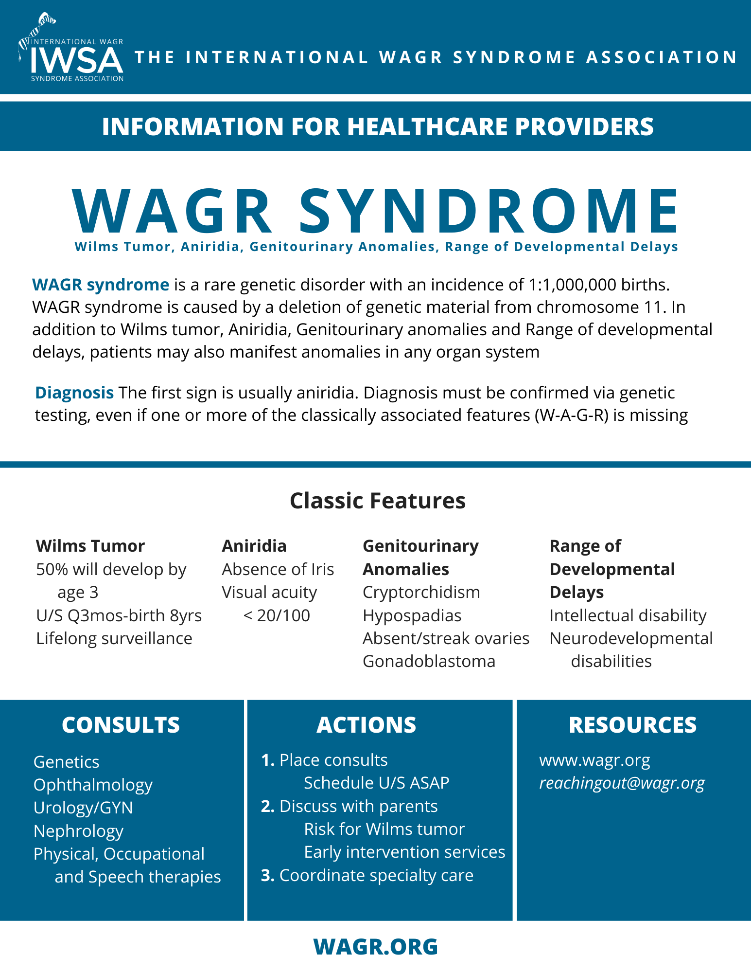 One Pager For Healthcare Professionals